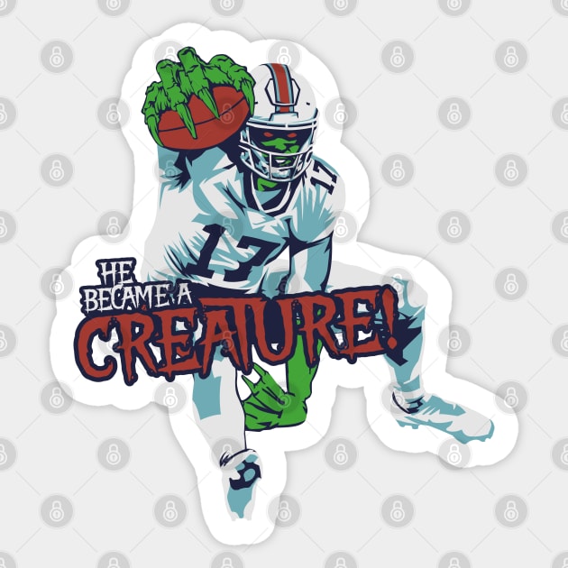 He Became A Creature Sticker by Carl Cordes